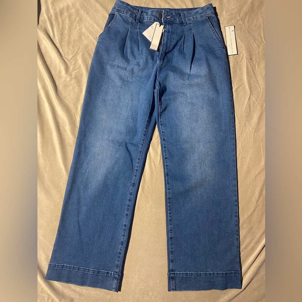 Bagatelle Womens 29 Classic Tailored Wide Leg Jeans Pants Blue 70s